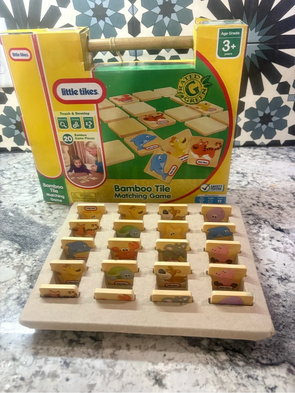 Little Tikes Bamboo Tile Matching Game - Yellow